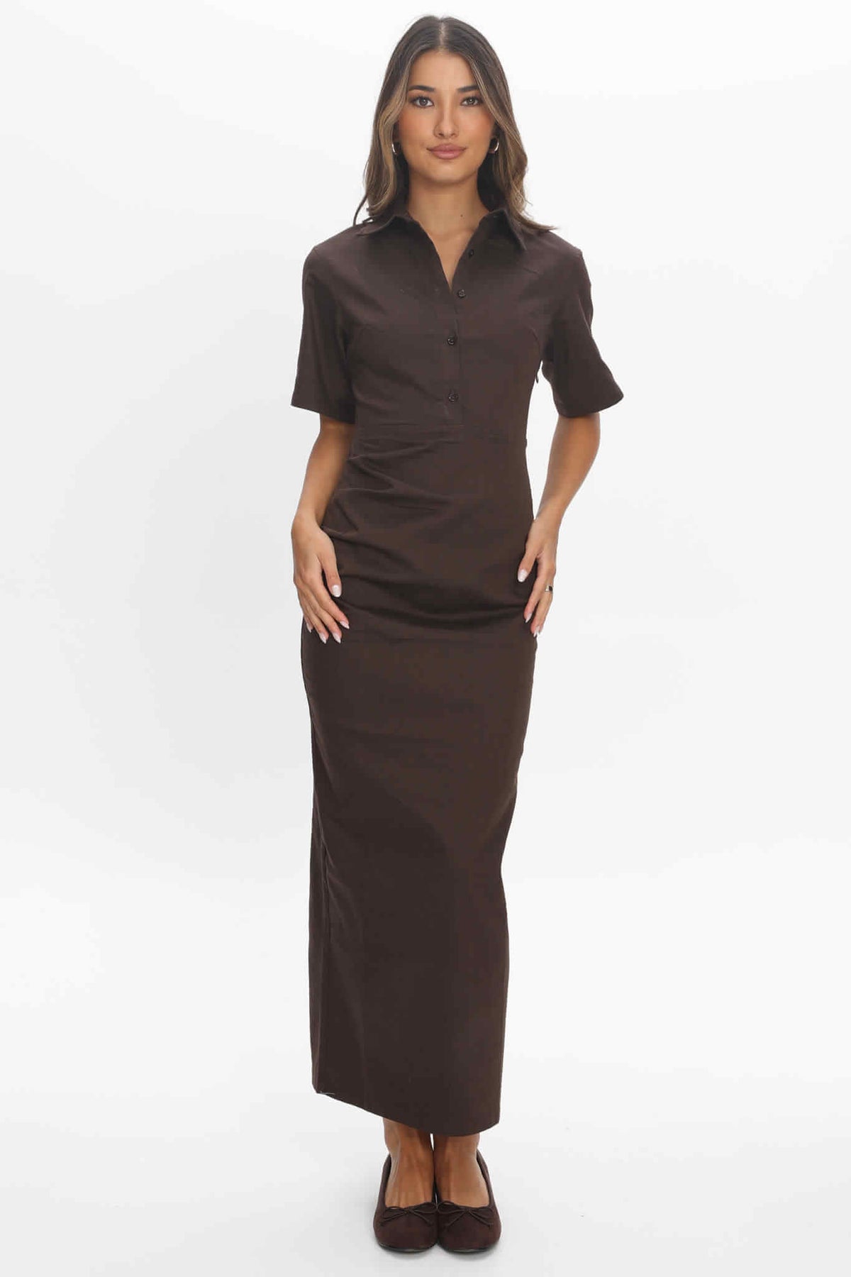 Gemma Maxi Dress Brown